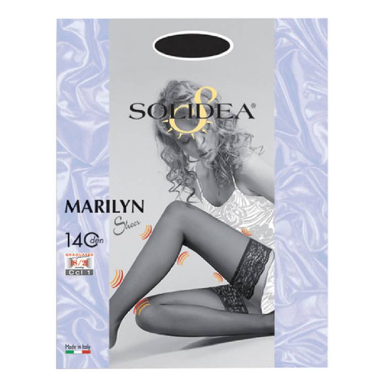 MARILYN 140 Calze autoreggenti camel taglia 2 m